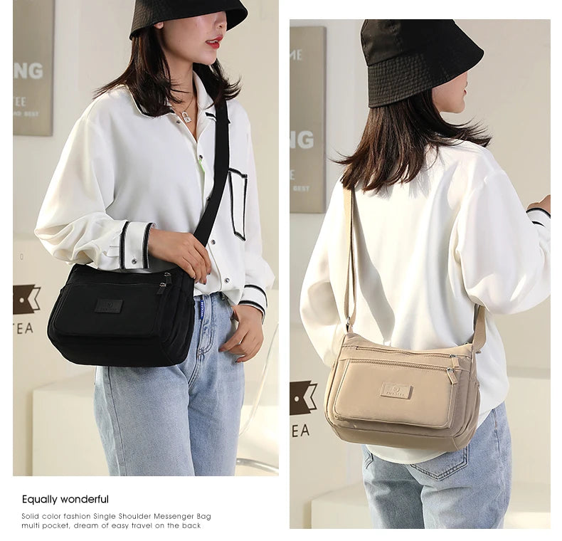 New Women Shoulder bag High Quality Female Messenger Bag Ladies Nylon CrossBody Bag Girls Casual Handbag Sac a Main