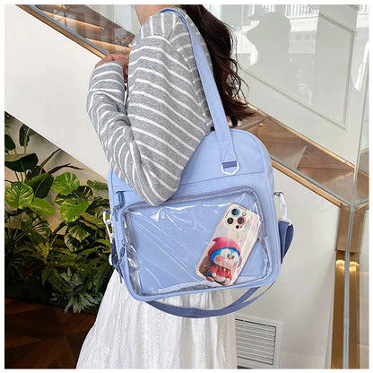 Japanese Style Kawaii Itabag For Dolls Large Handbags New Nylon School Bags For Teenage Girls Tote Shoulder Bag JK Crossbody Bag