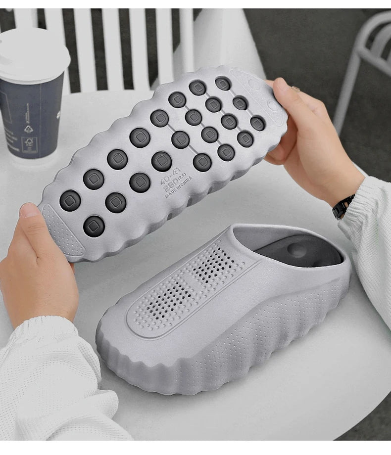 Unisex New Slippers EVA High Quality Comfortable Bathroom Indoor Non Slip Women Sandals Bedroom House Orginal Casual Design