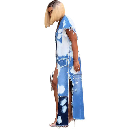 Wmstar Women Clothing Denim Coat Trench Jacket Fashion Street Out Wear Cool Pockets New in Long Tops Wholesale Dropshipping 2023