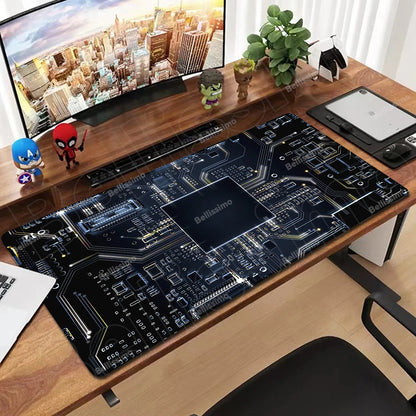 Inside Motherboard Circuit Board Mouse Pad Dropshipping Large Playmat Gaming Customized Mat Gamer Office Mousepad Bulk Desk Mat