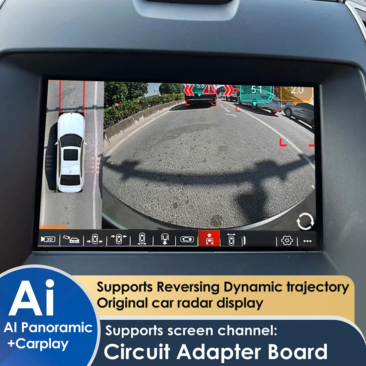 For Ford Lincoln Sync2/3/4 Focus Mondeo F150F550MKCMKZMKX 360 Camera 1080P Around View Driving  Recorder Syst DVR Carplay