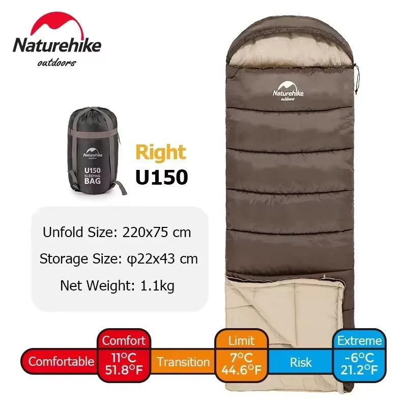 Naturehike Sleeping Bag Ultralight Winter Sleeping Bag Lightweight Waterproof Sleeping Bag Outdoor Camping Sleeping Bag