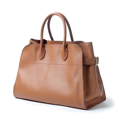 Genuine Leather The Tote Bags For Women Luxury Designer Handbag Purses 2024 New In First Layer Cowhide Large Top Handle Shoulder