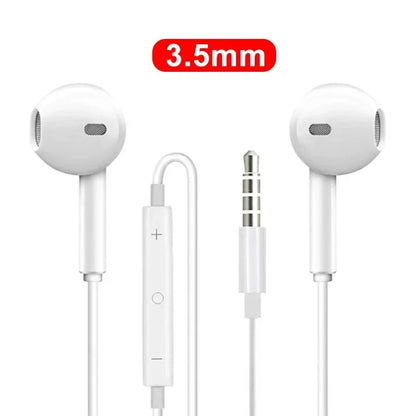 Original Headphones For Apple iPhone 16 15 14 13 11 12 Pro Max Plus In-ear Lightning USB C Wired Bluetooth Earphones Accessories