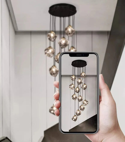 Modern home decor led lights pendant light lamps forstaircase Chandeliers for living room hanging light indoor lighting