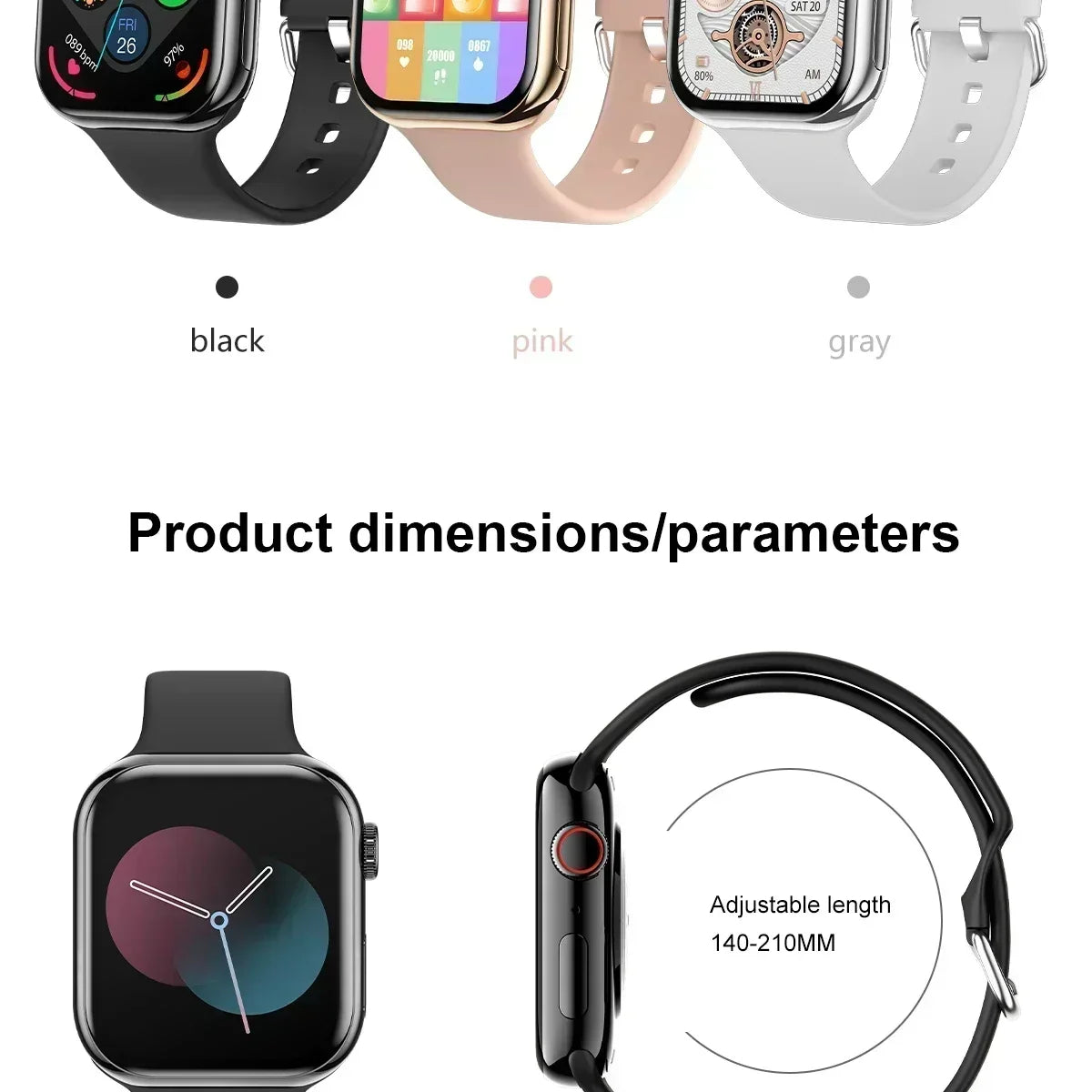 2026 Series 10 Watch 10 GPS Smart Watch Memory Music Video Bluetooth Call Heart Rate Waterproof NFC Smartwatch For Apple Android