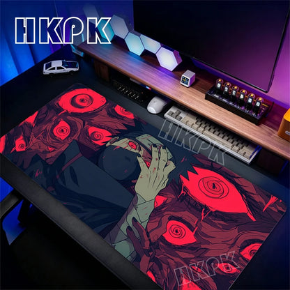 Gamer Larger XXL Mouse Pad Uchiha Itachi Madara Naruto Uzumaki Mousepad Computer Keyboard Desk Mat Gaming Accessories Mousepad