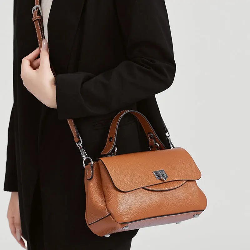 Genuine Leather Women's Bag Luxury Designer Crossbody Bags High Quality Cowhide Women Shoulder Bag Female Handbags M8863
