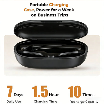 M02 Smart Sunglasses AI Translation 100+ Languages 8MP Camera Bluetooth Music Call Smart Glasses with Charging Box
