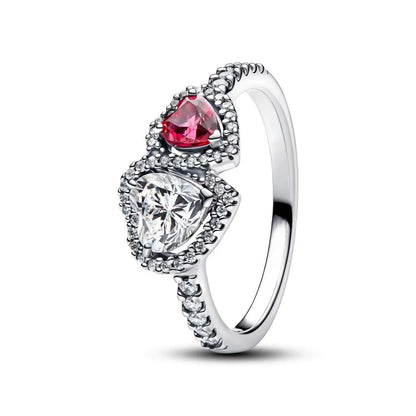 Luxury Original 925 Sterling Silver Heart Bow Pearl Flower Four Leaf Clover Ring fit Women's Fine Jewelry Valentine's Day Gifts