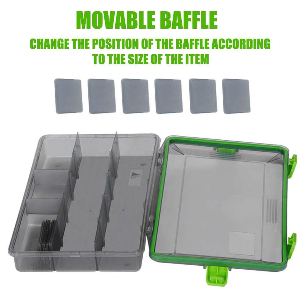 SAMOLLA Fishing Tackle Waterproof Box Lure Storage Lure Hook Boxes Baits Container Storage Case Fishing Accessories