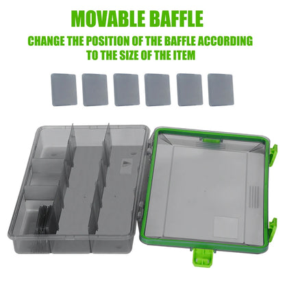 SAMOLLA Fishing Tackle Waterproof Box Lure Storage Lure Hook Boxes Baits Container Storage Case Fishing Accessories