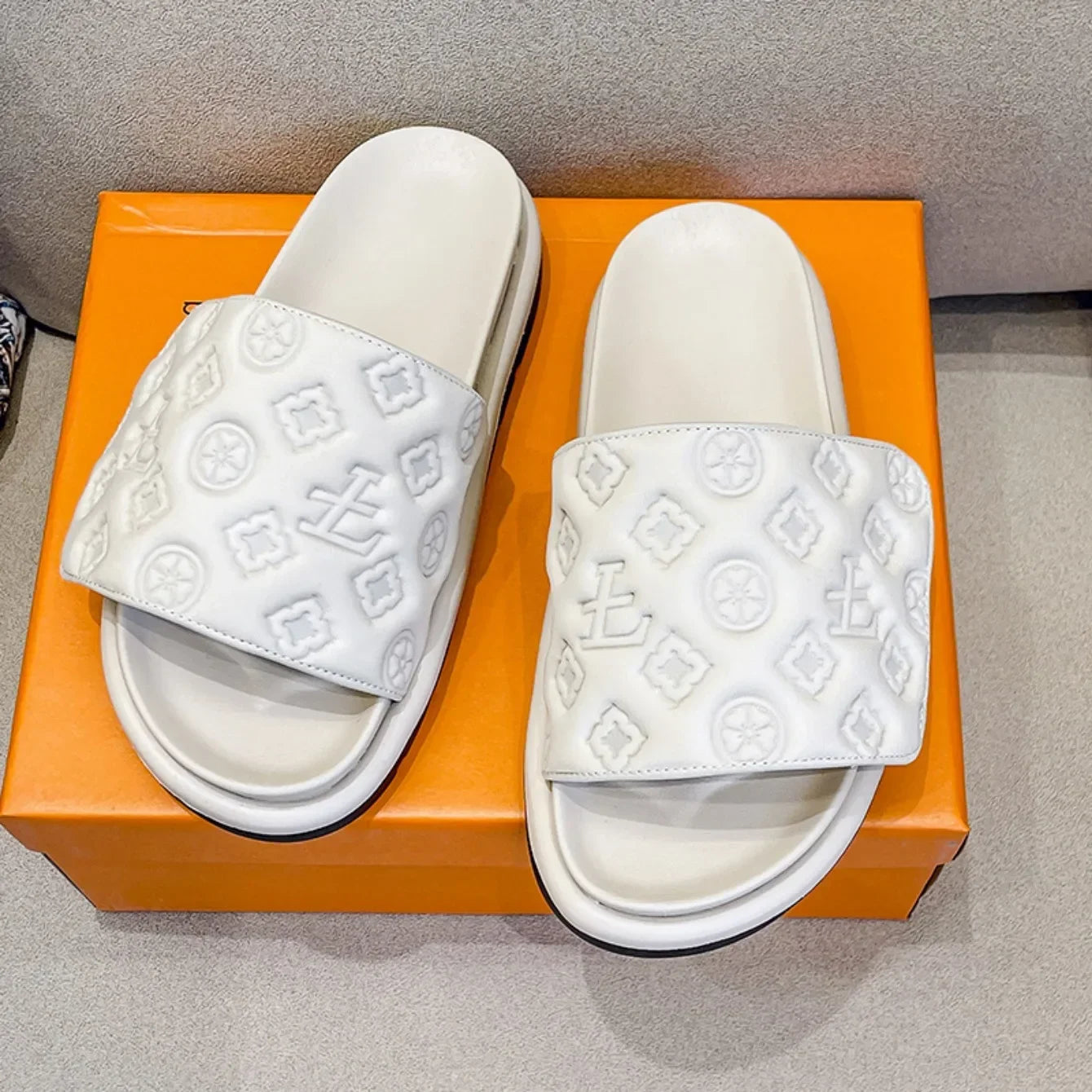 Magic Tape Flat Slippers Women Summer Luxury Shoes woman Brand Platform Sandals Ladies Height Increase Flats Slides Slippers