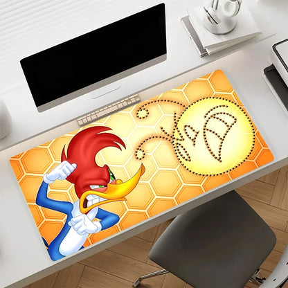 The W-Woody W-Woodpecker  Mouse Pad Non-slip Rubber Computer Mat Gamer Balance Decoracion Deskmat Laptop Office Large