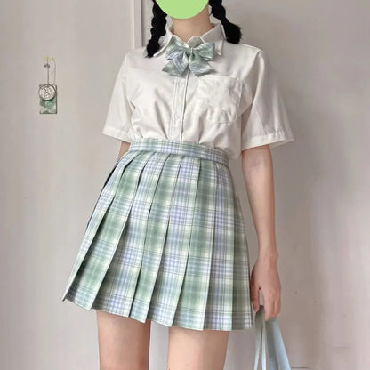 Japanese Bow Tie Skirt Set Student Pleated Skirt Jk Uniform Korean School Sexy Girl Preppy Style Seifuku Japanese School Uniform