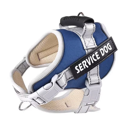 Adjustable Walking Dog Harness, Handle & Leash, No Pull Reflective Pet Vest, Soft Breathable Mesh, Suitable for Small & Big Dogs