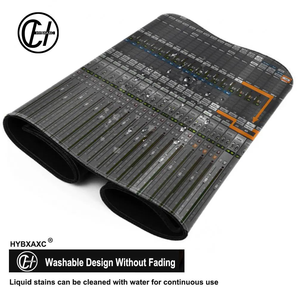 HYBXAXC Mouse Pad XXL Audio Mixer Mixing MouseMat Console DIY Custom Gaming Mat PC Mousepad Large Pads 60x30/70x30cm Gaming Desk