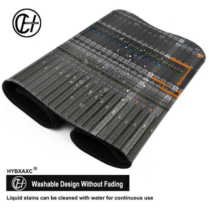 HYBXAXC Mouse Pad XXL Audio Mixer Mixing MouseMat Console DIY Custom Gaming Mat PC Mousepad Large Pads 60x30/70x30cm Gaming Desk