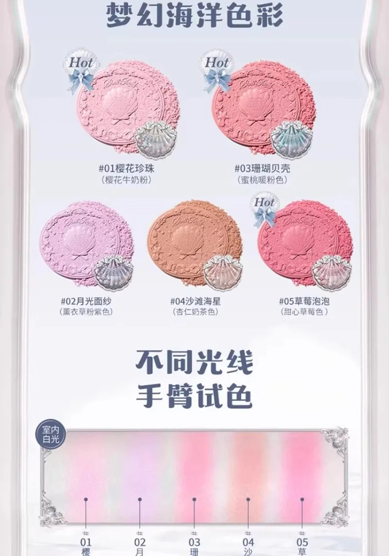 Makeup Set Flower Knows Shell Pearl Bunny Garden Setting Powder Lip Gloss Blush All In One Baking Powder Glitter Highlighter Kit