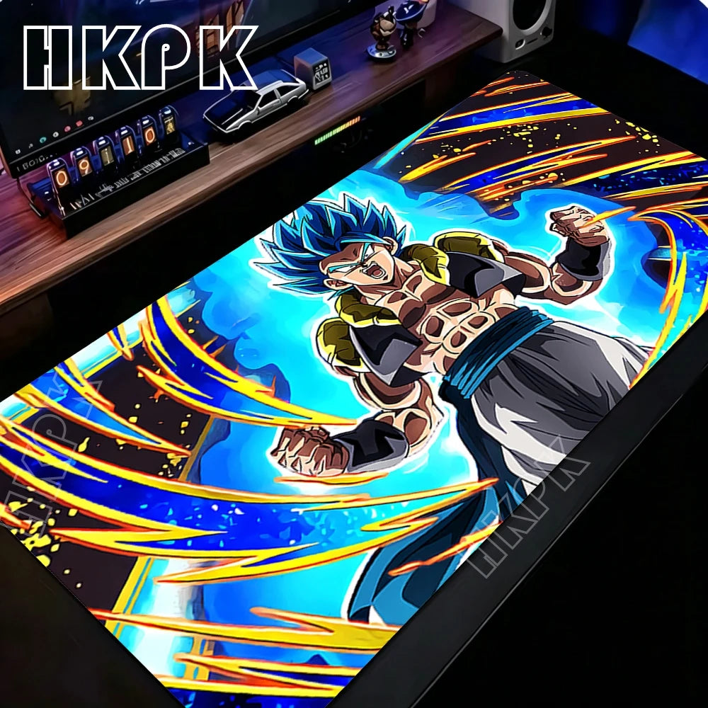 XXL Large Computer Non-slip Anti-fray Mousepad Home Company Office Decoration Rugs Speed Dragon Ball Goku Gamer Keyboard Deskmat