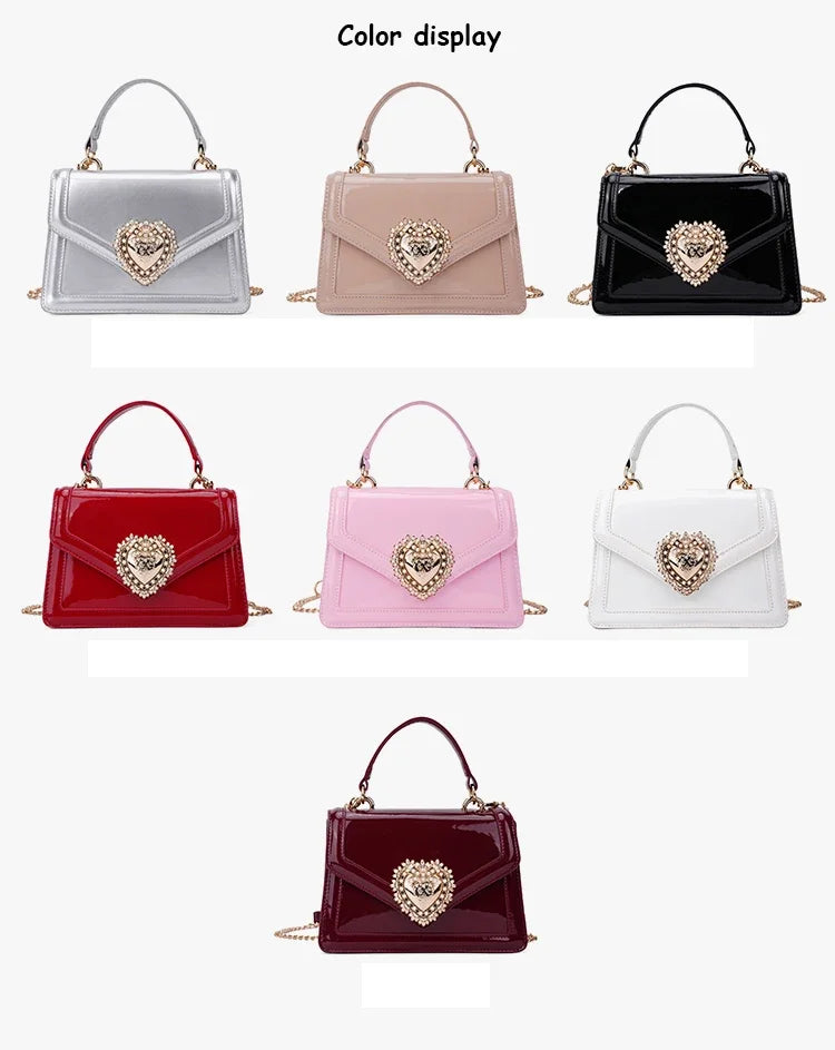 Light Luxury Burgundy Handbags for Women Trendy Versatile Buckle Flip Shoulder Bags Female Casual Commuting Chain Crossbody Bag