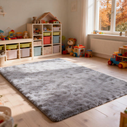 6x9 Ft Large Shag Rugs for Living Room Decor, Tie-Dyed Ultra Soft Fluffy Furry Area Rugs for Bedroom Indoor Floor, Aesthetic rug