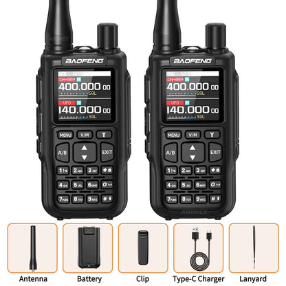 BAOFENG MINI 5 New Upgrade Walkie Talkie Wireless Copy Frequency 2200mAh Battery Bluetooth APP Programming UV-5R Mini Ham Radio