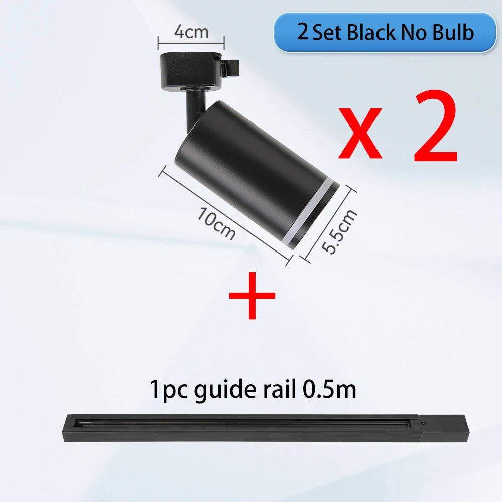 Track Light Modern Led Ceiling Lamp 110V 220V Spots To Ceiling Lighting Gu10 Led Lights Spotlights led ceiling Kitchen Lighting
