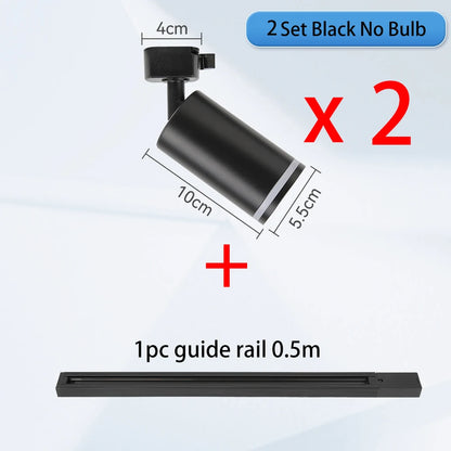 Track Light Modern Led Ceiling Lamp 110V 220V Spots To Ceiling Lighting Gu10 Led Lights Spotlights led ceiling Kitchen Lighting