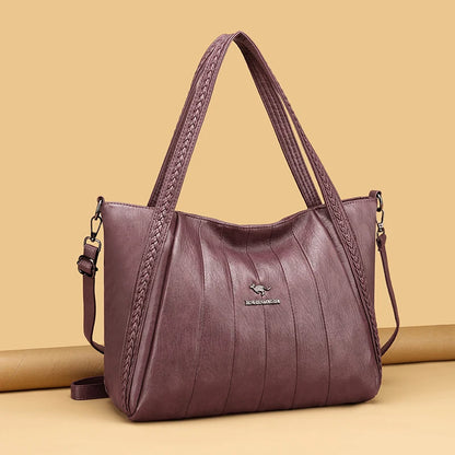 Genuine Brand Leather Women Handbag Luxury Designer Shoulder Crossbody Bags Ladies Purse Messenger Tote Bag Female Commuting Bag