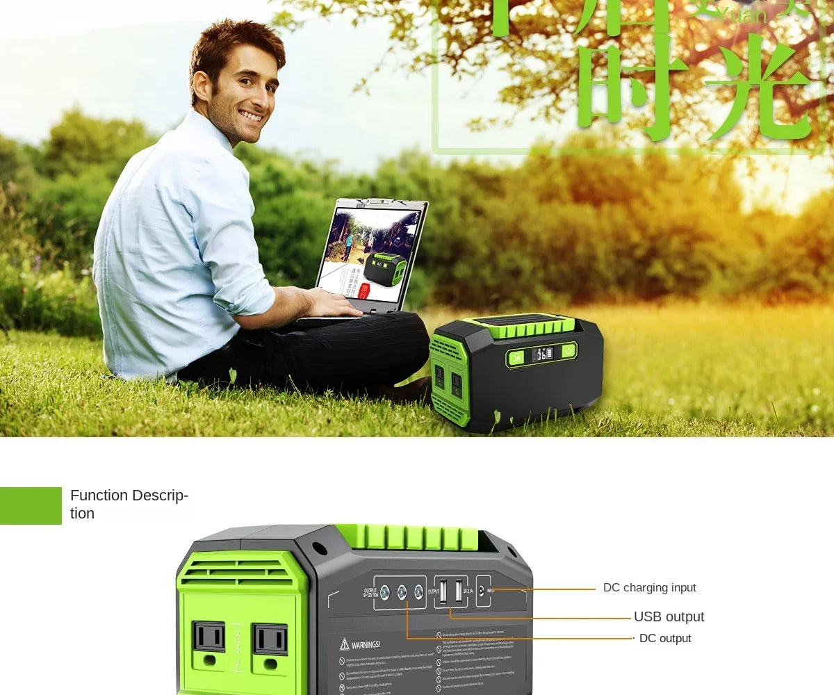 145Wh/173Wh 200W Portable Power Station 220V/110V Solar Generator Outdoor Emergency Mobile Power Bank For Camping Power LED