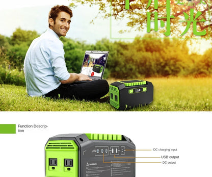 145Wh/173Wh 200W Portable Power Station 220V/110V Solar Generator Outdoor Emergency Mobile Power Bank For Camping Power LED