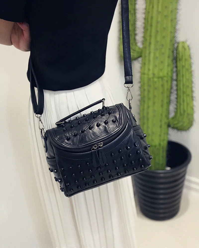 Luxury Women Genuine Leather Bag Sheepskin Messenger Bags Handbags Famous Brands Designer Female Handbag Shoulder Bag Sac