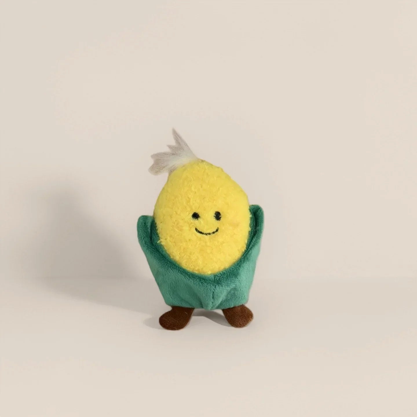 Cartoon Cute Fruit and Vegetable Plush Series Keychain Toy Peach Pear Cherry Doll Smiling Face Fruit Decoration Pet Gift