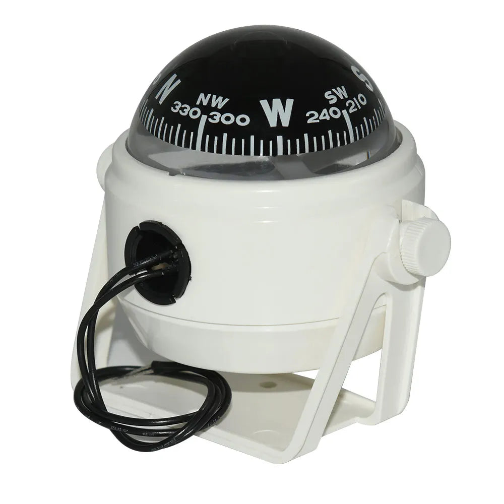 Boat Compass Waterproof Nautical Compass Sea Pivoting Marine With Electronic LED Light For Marine Navigation Positioning