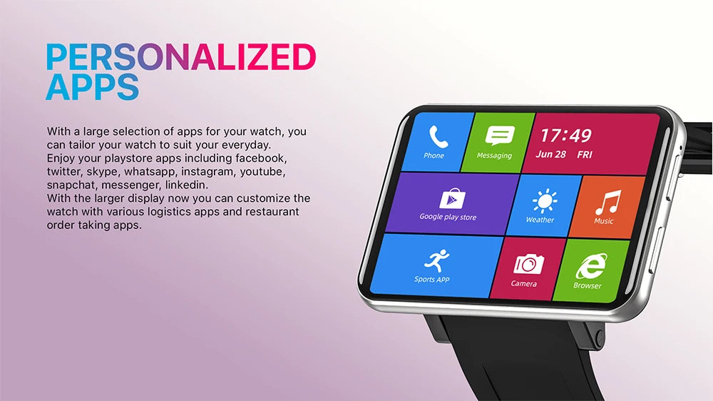 2025 MAX GPS Smart Watch 2880mAh 3GB RAM 32GB ROM IP67 Waterproof 8.0MP Camera 2.86" Screen Face Recognition