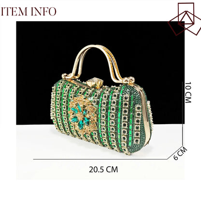 2026 Diamond Women Luxury Clutch Evening Bag Wedding Crystal Ladies Cell Phone Pocket Purse Female Wallet for Party Quality Gift
