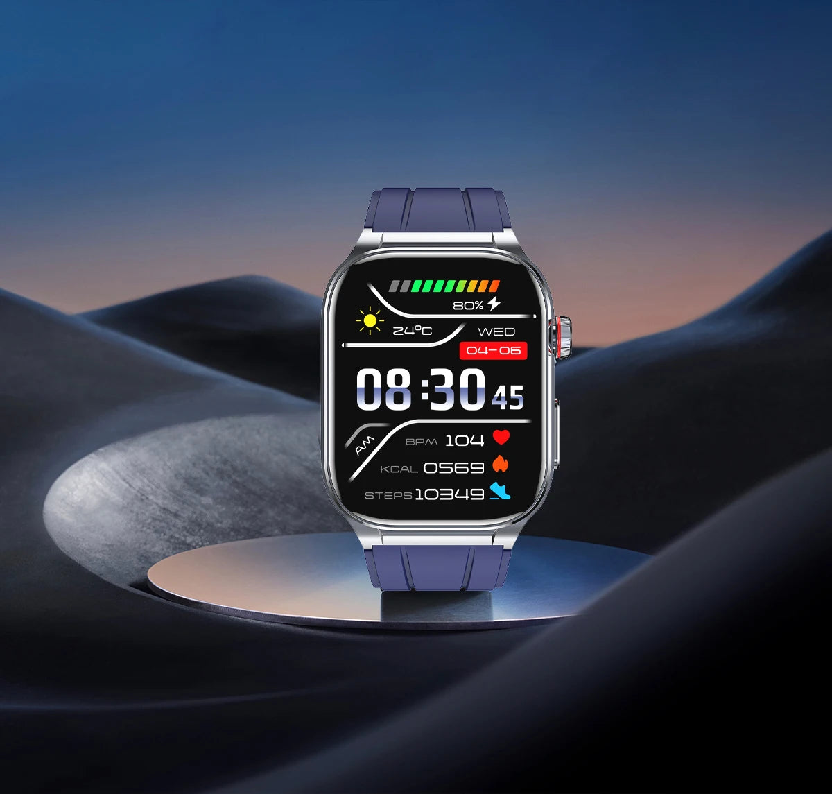 AMOLED Smart Watch ET588 Bluetooth Calling Sports Fitness Tracker Wristwatch ECG Health Monitoring SOS Men Women Smartwatch