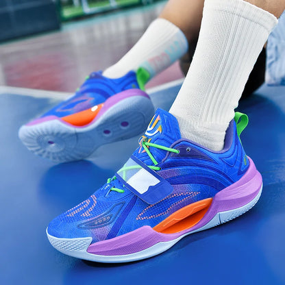 Unisex Basketball Shoes High-quality Mesh Comfort Outdoor Sports Court Basketball Shoes Soft Soled Rebound Sneakers for Men