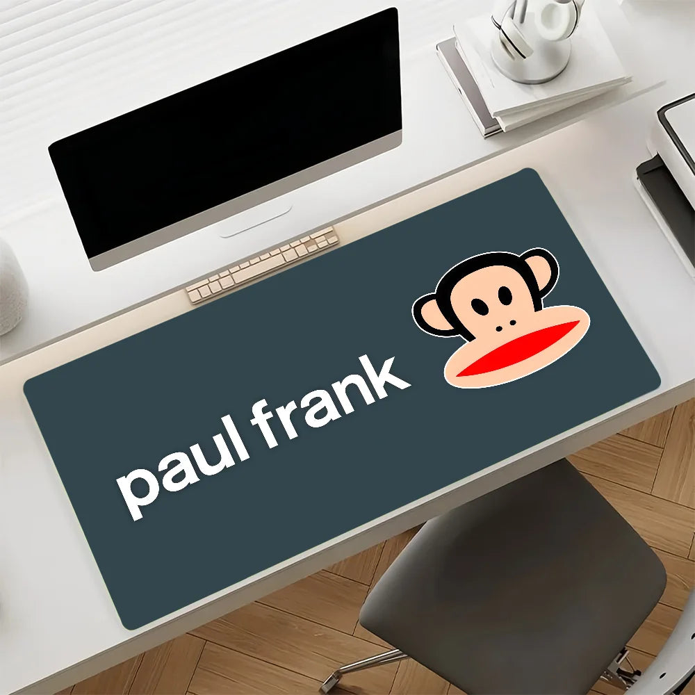 Fashion P-Paul F-Frank Mouse Pad Non-slip Rubber Computer Mat Gamer Balance Decoracion Deskmat Laptop Office Large