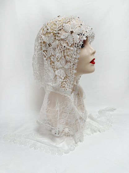 Latest High Quality Muslim Women Prayer Hat Lace Dubai Turban Cap Ready to Wear Hat Prayer Islam Saudi Arabia Lace Hijab