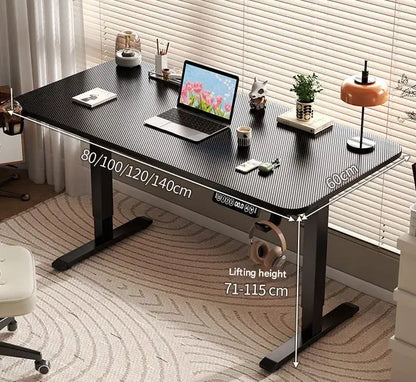 Electric Standing Desk 80/100/120/140cm Height Adjustable Office Computer Desk Study Gaming Table for Workstation Business Use