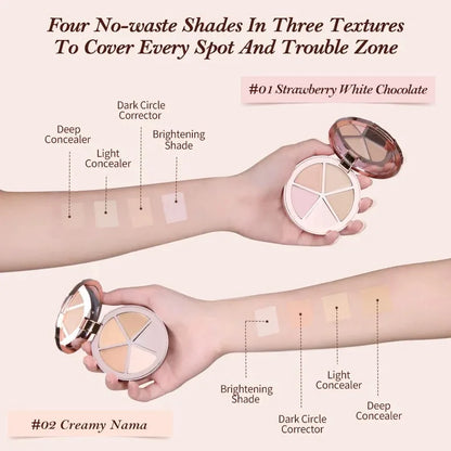 Flower Knows SWEETIE BEAR Makeup Box Gift Set All In One Perfume Shimmer Eye Shadow Palette Blush Lip Jelly Box 10 PCS