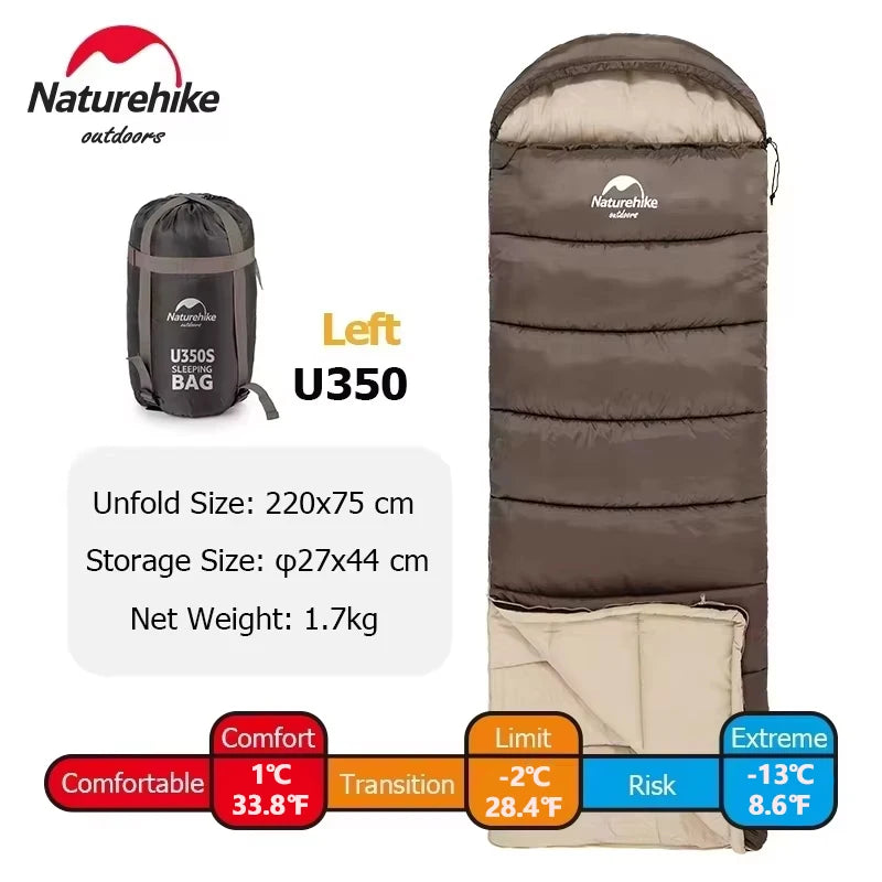 Naturehike Sleeping Bag Ultralight Winter Sleeping Bag Lightweight Waterproof Sleeping Bag Outdoor Camping Sleeping Bag