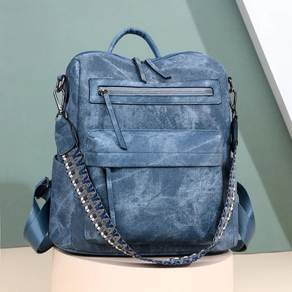 Trendy Women's Backpack Soft Leather Versatile Shoulder Crossbody Bag Large Capacity Travel Backpack Designer Luxury Storage Bag