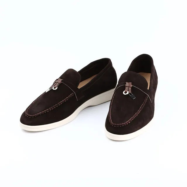 Not Logo Wholesale Women's Summer Round-Toe Rubber Stitching Adult Flats Sneakers