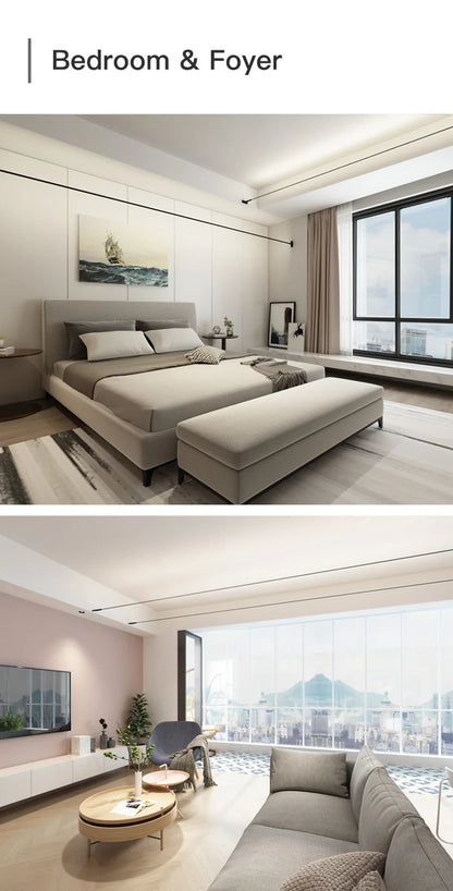 Led Wall Light Modern Skyline Steel Strip Luminous Linear Creative Linear Light For Indoor Living Room Bedroom Home Decor Light