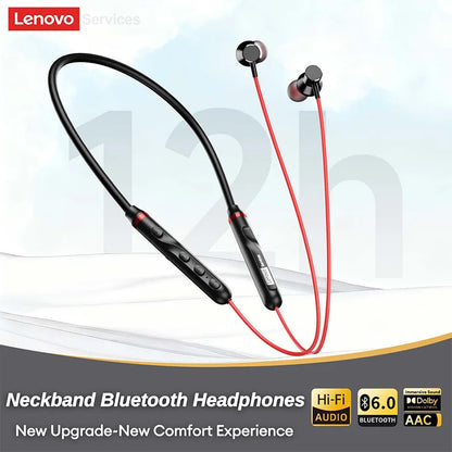 Original Lenovo Y111 Bluetooth 6.0 Headphones Neckband Magnetic Earbud Stereo Running Secure Fit Sports Gaming Wireless Headset
