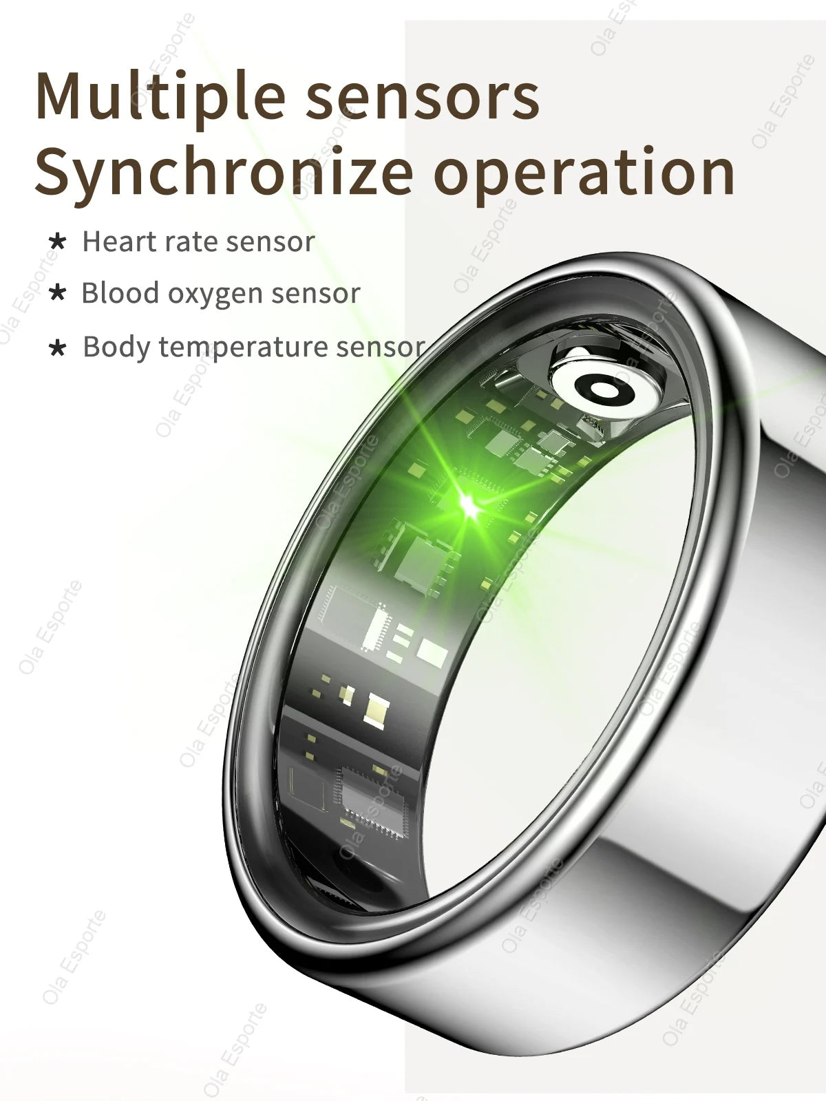 Smart Ring for Men Women Bluetooth Monitor Blood Heart Rate Blood Oxygen Monitor Smartring Multi Sport 5ATM Waterproof 2026 New